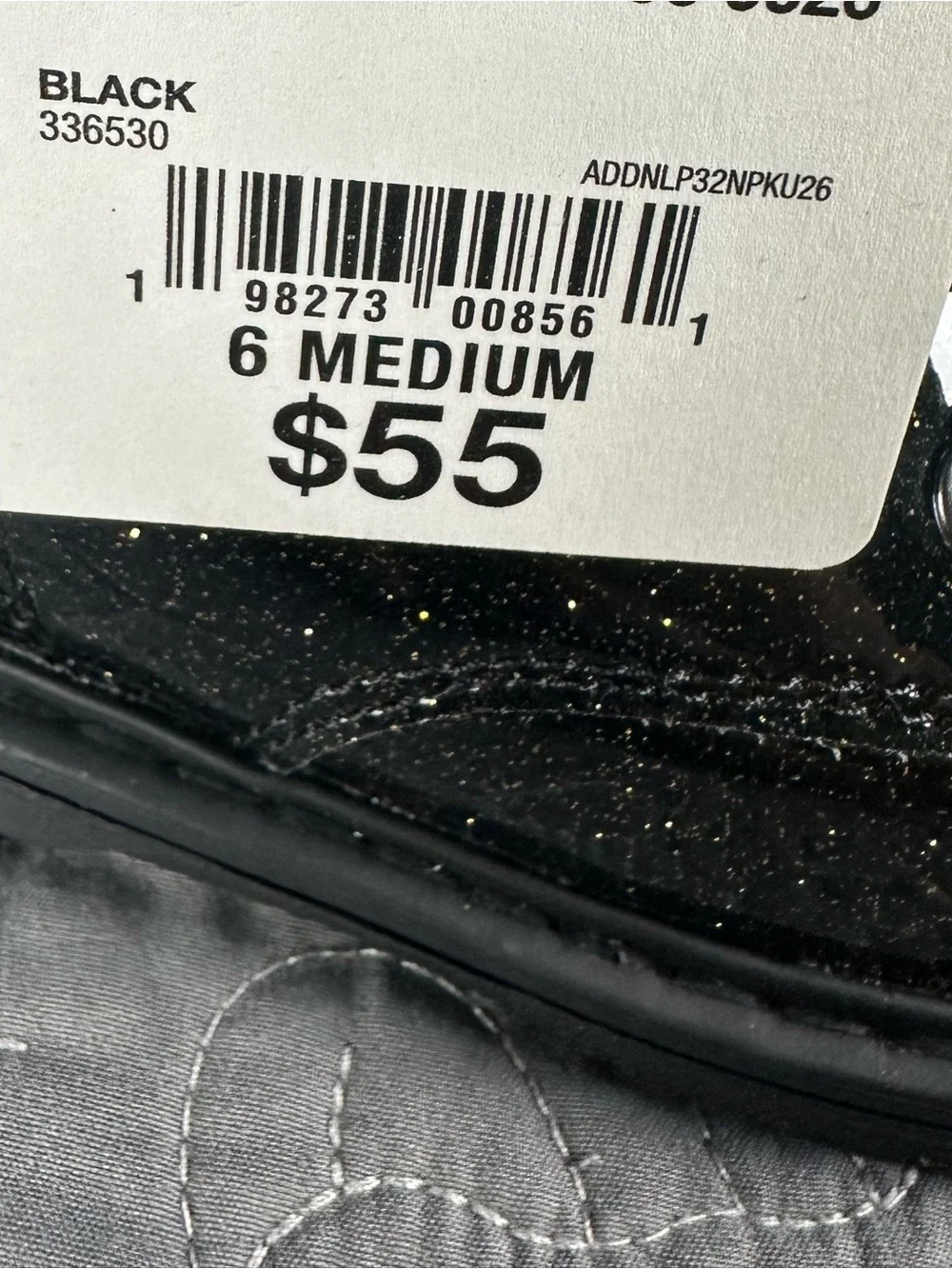 Thereabouts Toddler Girls Lil Reese Black Glittery Combat Boots NWT Size 6